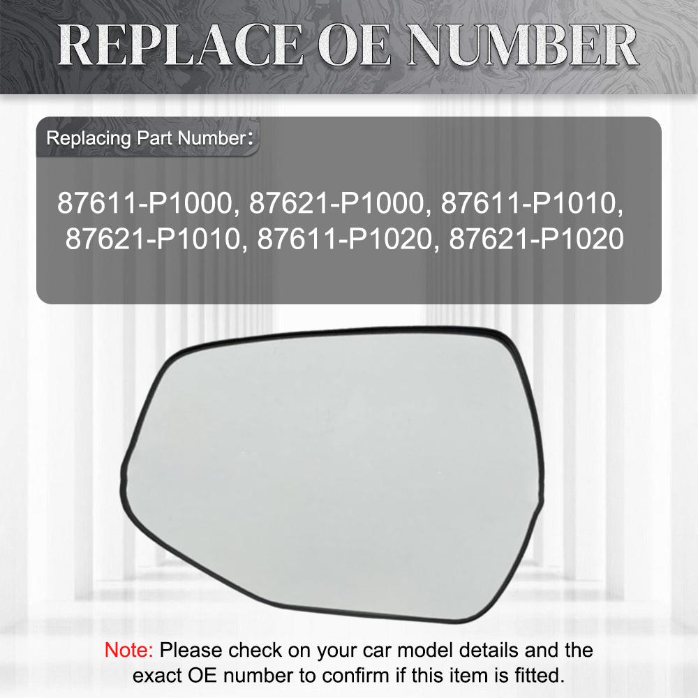 Per Kia Sportage 2026-2026 87611-P1020, 87621-P1020 Vetro Specchietto Retrovisore Laterale Convesse Riscaldato