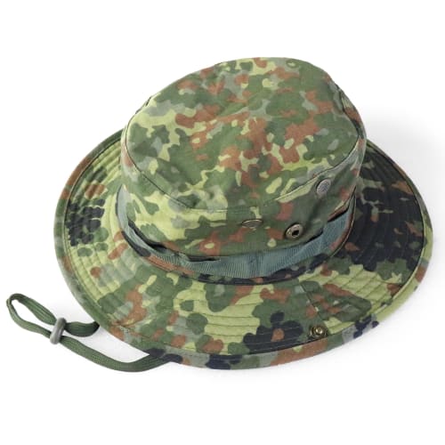 SHENKEL Boonie Hat, 2-Way, German Camouflage, Fleckturn, Airsoft/Airsoft Hat, Hat-001gm