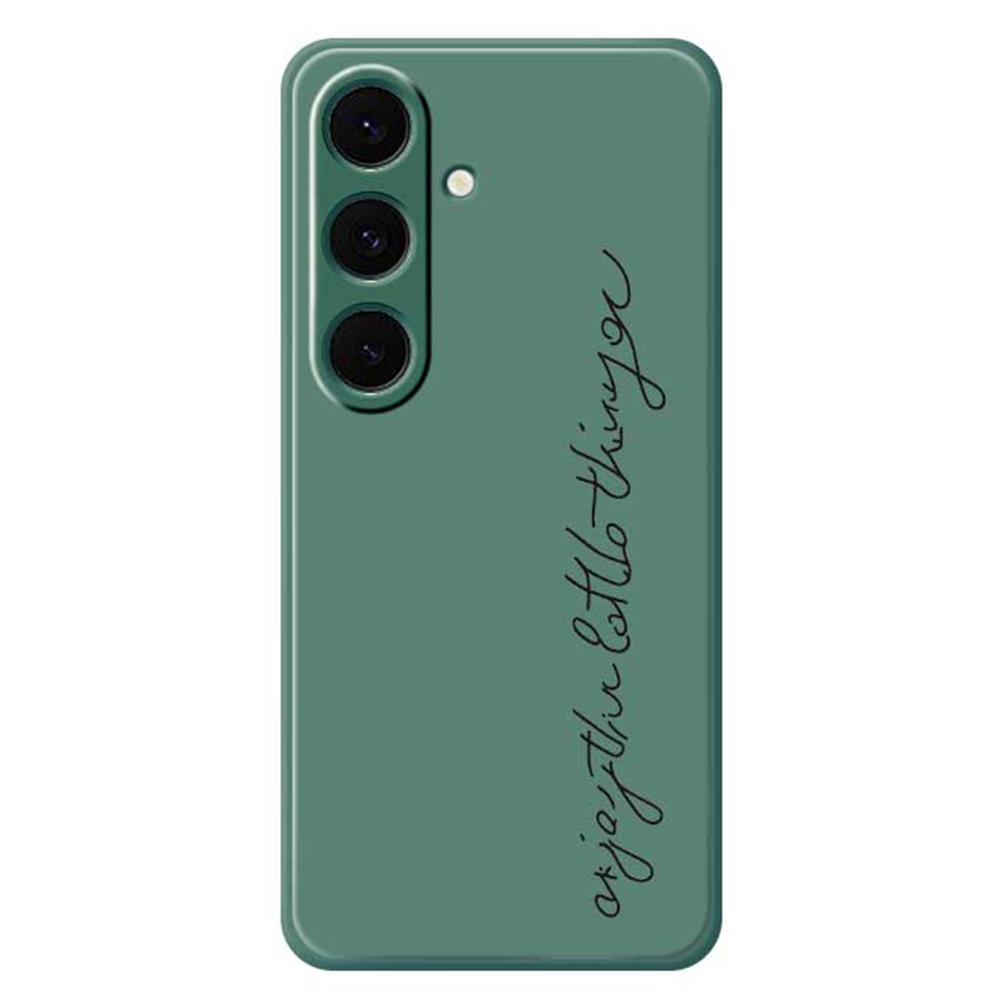 For Samsung Galaxy S24 FE Case WordArt Pattern Printing Straight Edge TPU Phone Back Cover