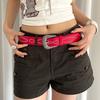 PU Leather Rivet Waist Belt Ethnic Style Dress Jeans Belt Retro Women's Belt  Ladies