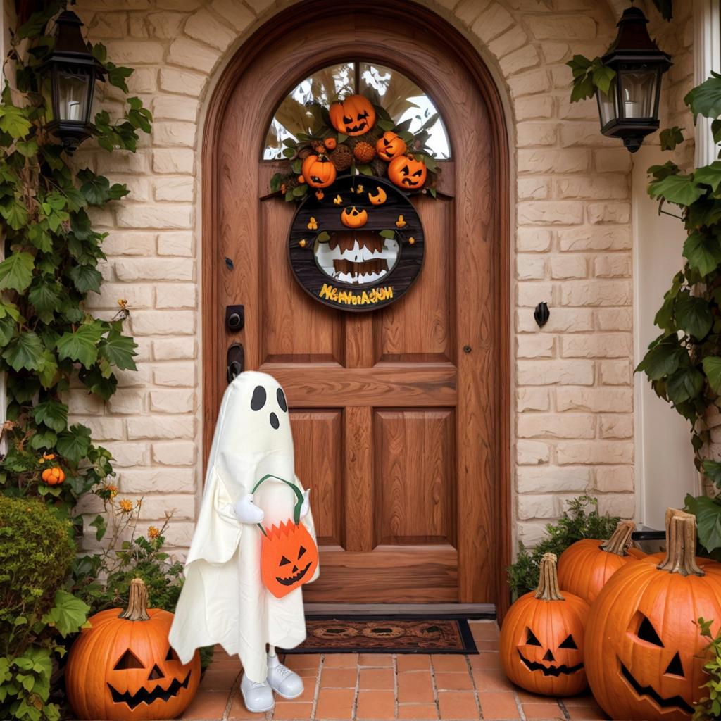 Halloween Decoration Ornaments Indoor And Outdoor Gate Corridor Scene Layout Atmosphere Photo Props