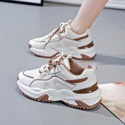 New Dad Shoes Women's Spring Student Versatile Sports Shoes Women's Casual Thick-soled Heightening Shoes