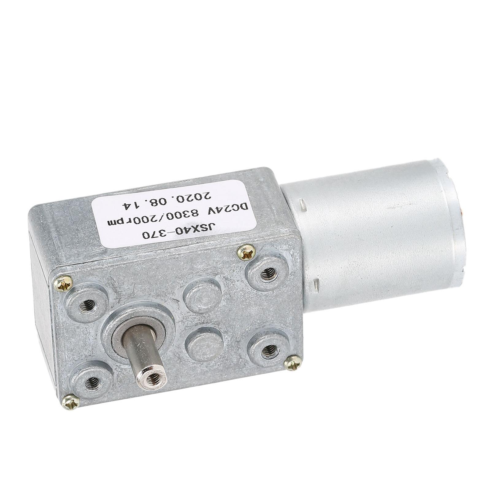 

Turbine Motor Worm Gear Motor Self Locking Speed Reduction Micro Electric Motor 200RPM DC 24V
