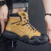 Men's Shoes Autumn High Cut British Style One Foot Anti Slip and Wear-resistant Short Boots Construction Site Work Casual Shoes