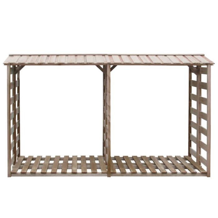 VidaXL Abri de stockage du bois de chauffage 300x90x176cm Pin imprégné
