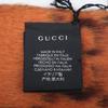 Gucci [Brand new/Domestic Genuine] 537556 4G275 7665 GG Pattern Alpaca Blend Wool Scarf 30 X 196 Cm Black / orangeUsed