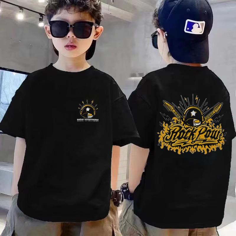 Short Sleeved T-shirt for Boys and Girls, Universal Children's T-shirt, Casual Sports Top