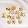 20pcs/lot Gold Color Flower Heart Stainless Steel Earring Studs Ears Hook Backs Stopper For Jewelry Making Earring Stoppers