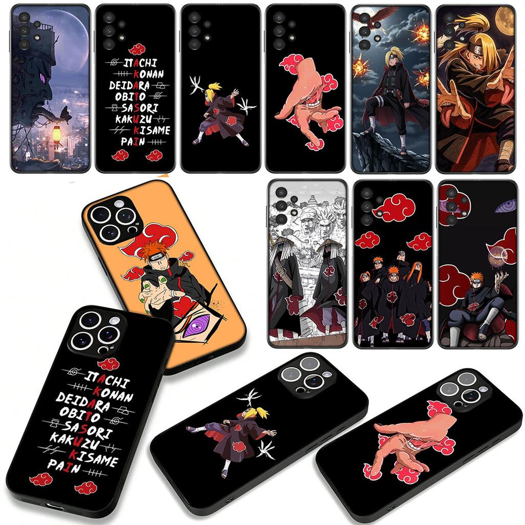 Phone Cover Deidara Pain Akatsuki Narutos Casing for Apple iPhone 16 15 14 Plus 13 12 Mini 17 Pro Max + ProMax 16E Air 15+ Case