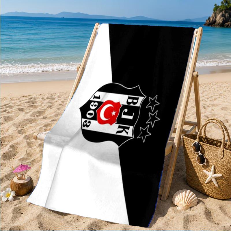 Be?ikta? Istanbul Football Club Emblem Beach Towel, Quick-drying, Easy To Care For, Suitable for Both Fitness and Beach Vacations,Sports Essential