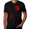 Blood Moon TShirt Basic Solid Color Short Sleeve TShirt