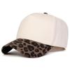 Stock 5 Panel Cotton Baseball Caps for Women Men Plain Blank Cheetah Leopard Embroidery Outdoor Sports Common Fabric