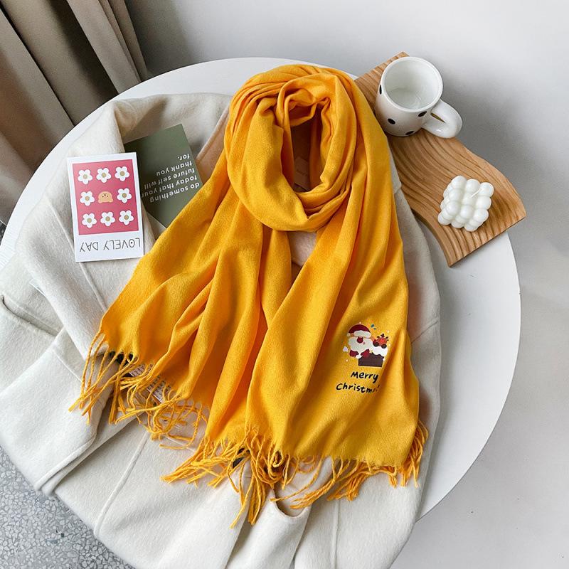 Quattro stagioni disponibili Nuovo versatile cappotto da donna in finto cashmere sciarpa calda media sciarpa scialle