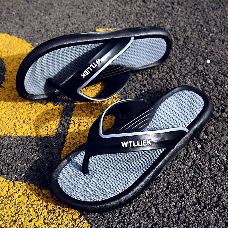 Men's Flip Flops Summer Versatile EVA High Elastic Soft Sole Comfort Beach Men's Slippers Fashion Youth Outdoor Casual Sandals