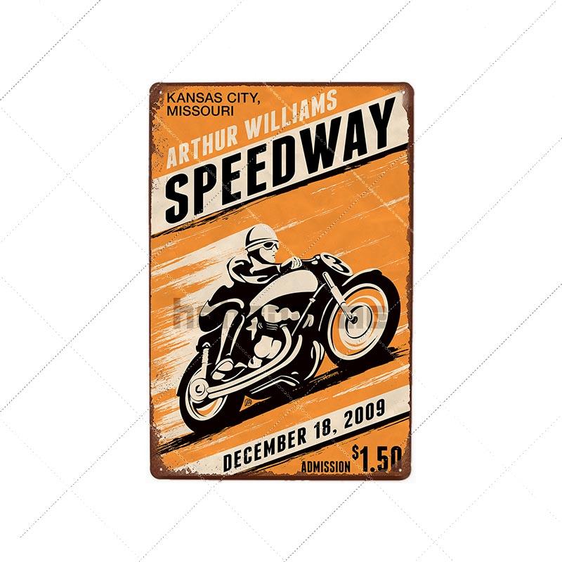 DORA Segno in Latta TT Isle Of Man Poster Metallico Retro Vintage Segni in Latta Gare di Motociclette Targhetta Piatto da Parete Pub Bar Garage Decorazione Casa xcm