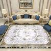 Modern Marble Print Area Rug Living Room Sofa Coffee Table Decorative Floor Mat Crystal Velvet Non-Slip Durable Washable
