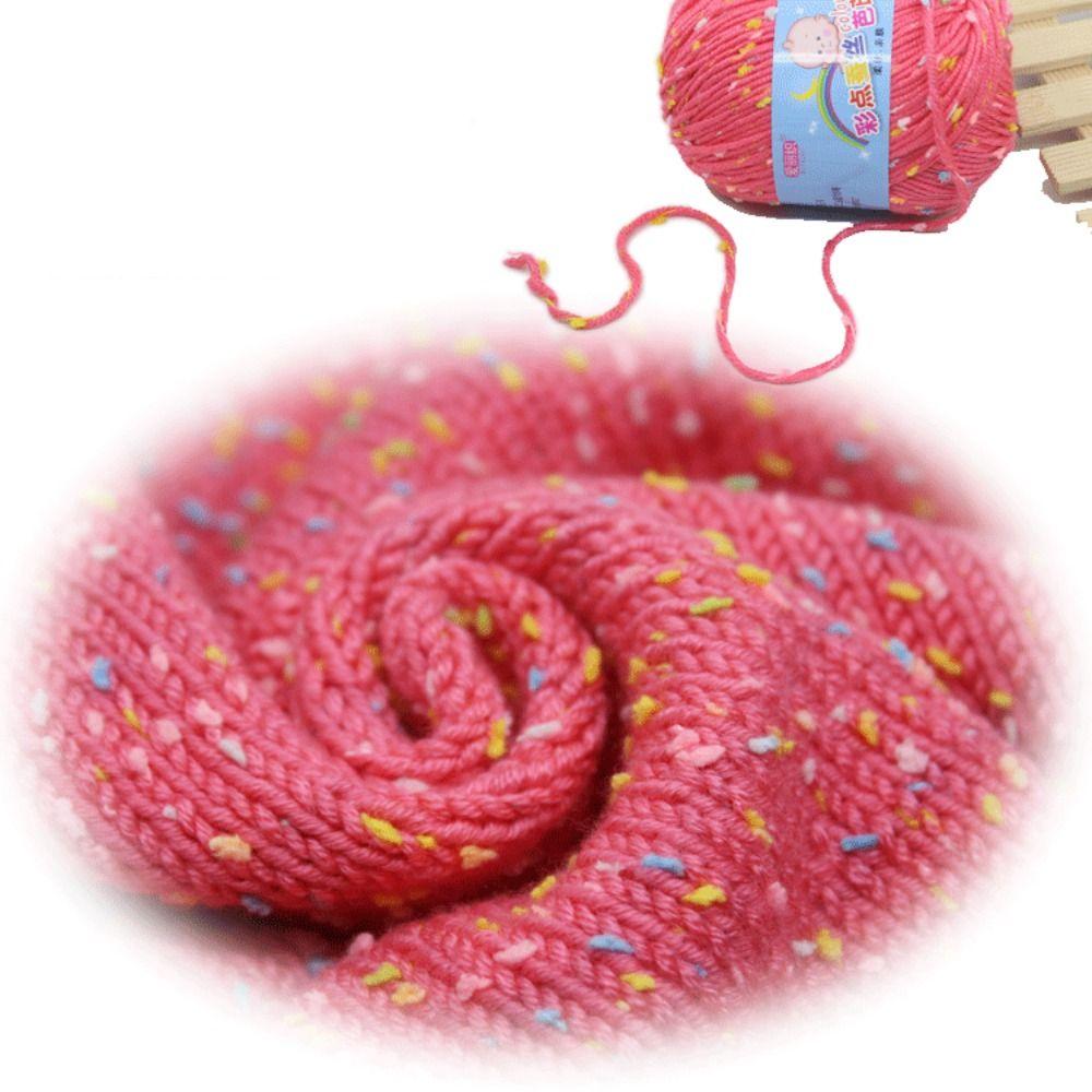 50g/Roll Wool Yarn Baby Cotton Crochet Yarn Practical Scarf Line  For Basket Carpets