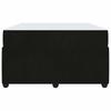 Bed Frame with Mattress Black 120 X 190 Cm Fabric