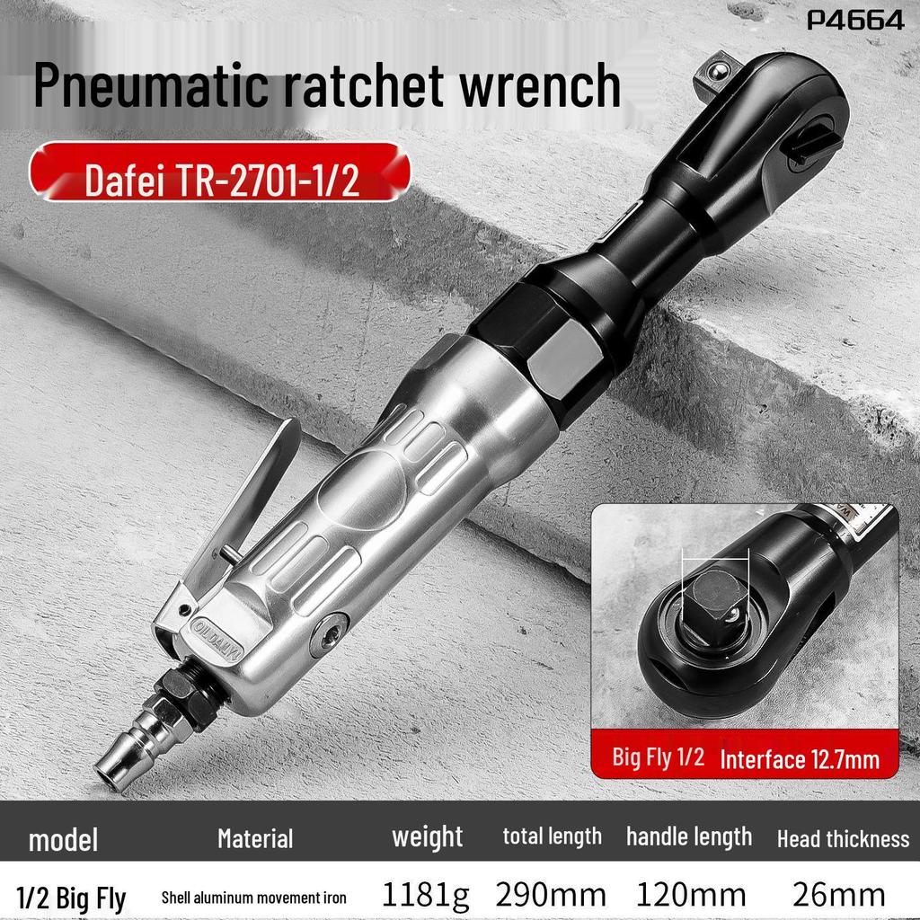 Industrial Grade High Torque Two-Way Pneumatic Ratchet Wrench - Compact Air Impact Tool for Auto Repair