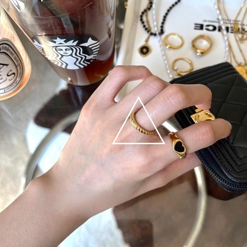 925 Sterling Silver Retro Plain Silver Ring for Women Does Not Fade, Light Luxury, High-end Sense, Versatile Opening Fashion Personality Ring