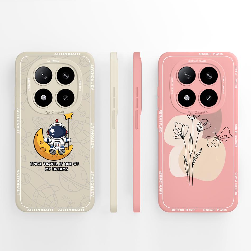 For Poco X7 Pro Case Cute Panda Soft High Quality Liquid Silicone Back Cover For Poco X 7 X7Pro Full Protection Phone Shell