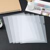 15/50Pcs Document Bag Waterproof Folder A4 Clear File Display Book L Type Plastic Project Pockets Reusable Resume Sleeves