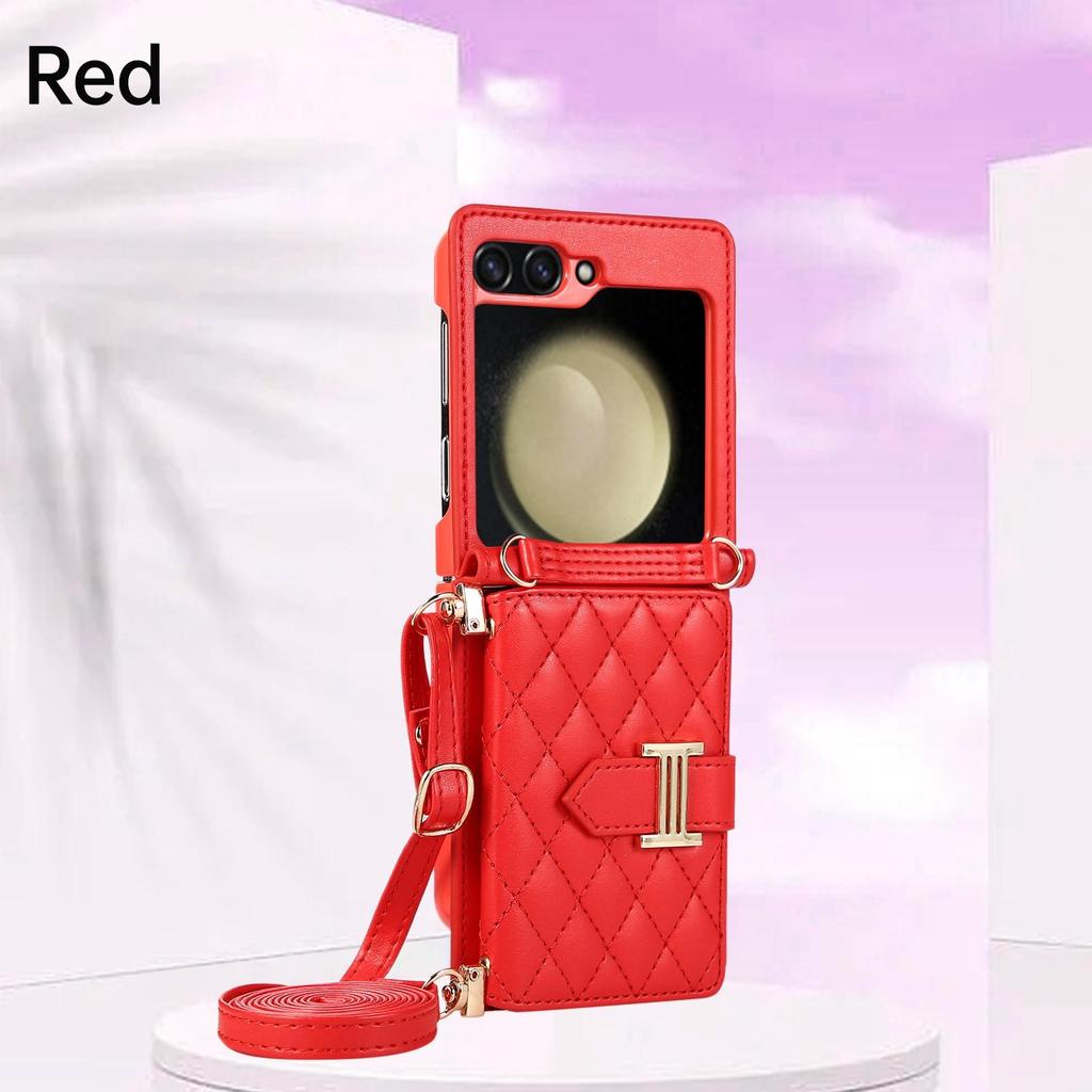 Card Wallet Leather Phone Case for Samsung Galaxy Z Flip3 5G for Galaxy Z Flip4 5G for Galaxy Z Flip5 5G Back Protection Cover