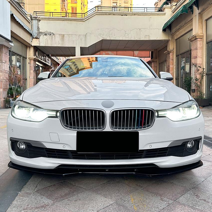 Front Bumper Splitter Lip Spoiler For BMW 3 Series F30 F35 318 320 328 335 2013-2019 Car Canard Lip Body Kit Protector Cover