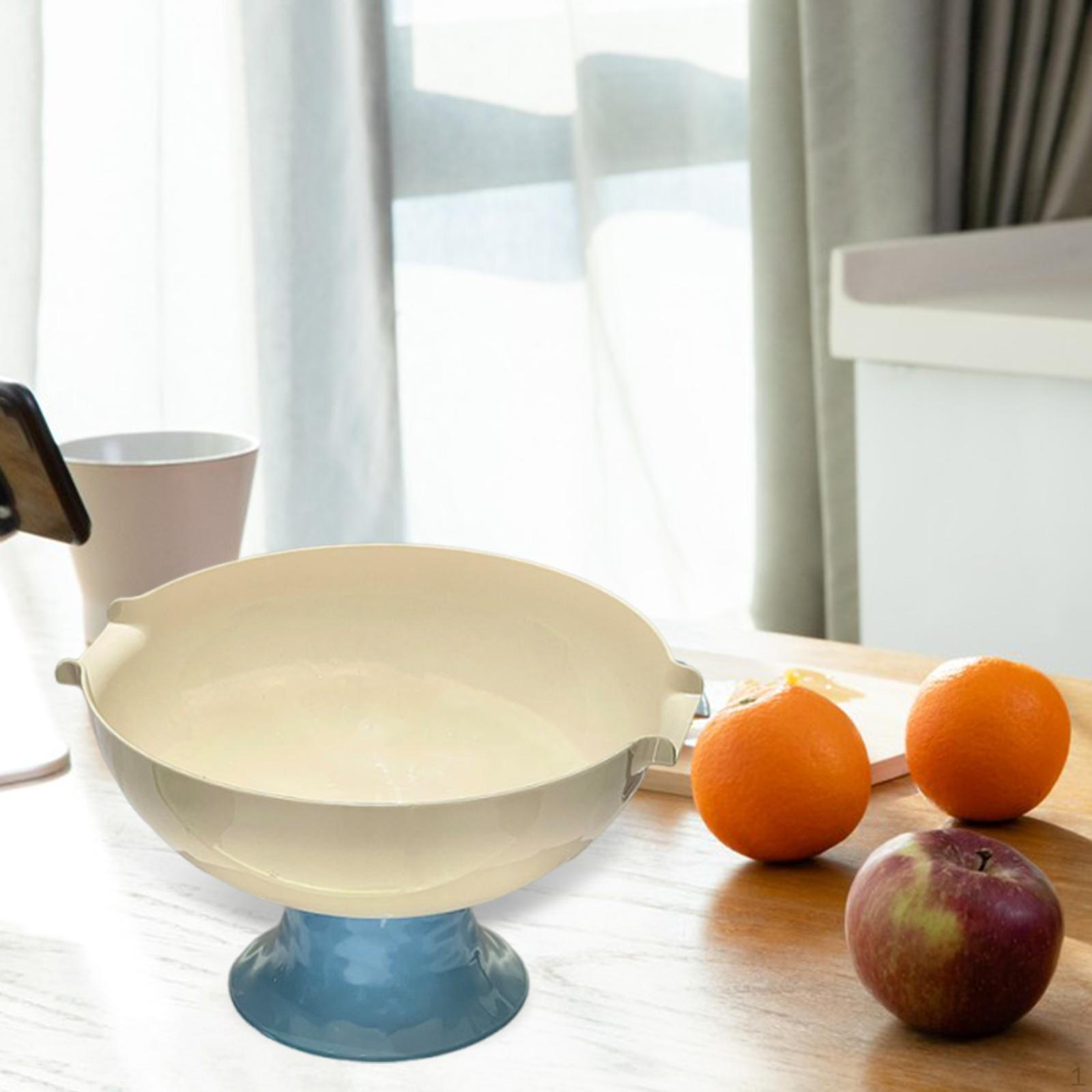 

Фруктовница на ножке Поднос для хранения еды и закусок Креативный декор Сервировка для стола Blue White