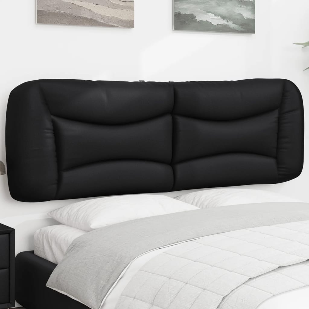 Vidaxl Headboard Cushion, Black, 160 Cm, Faux Leather