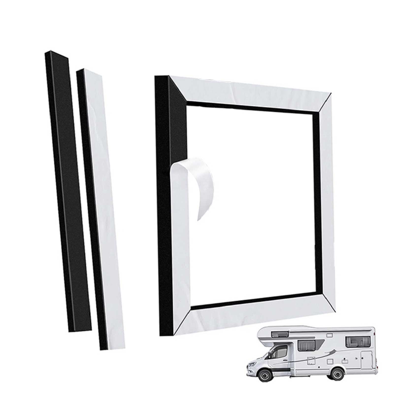 

3-RV Conditioner Gasket Replacement, RV AC Gasket And Seal Kit, Leak-Proof RV A/C Seal, RV Roof Seal For Trailer, Van чёрный