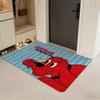 Clifford t-the B-Big R-Red D-Dog Floor Mat Soft Cartoon Flannel Non-Slip Kids Play Mat & Entrance Door Mat for Bathroom Bedroom
