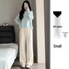 Gray Banana Women's Slimming Straight-Leg Track Pants - Petite 2025 Collection, Narrow Flare, Versatile Casual Wear for Spring and Autumn.
