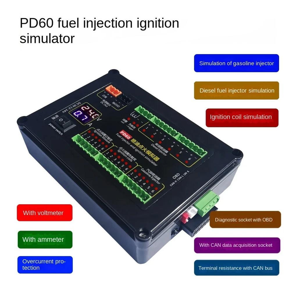 

CAN Data Acquisition Socket ECU Maintenance Tool Fuel Injection Simulator Fuel Injector 12-24V Power Supply Built-in Voltmeter China Mainland
