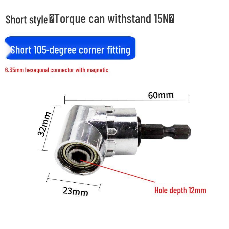 90° Hochdrehmoment Flexwellen-Adapter für Bohrmaschine & Schraubendreher