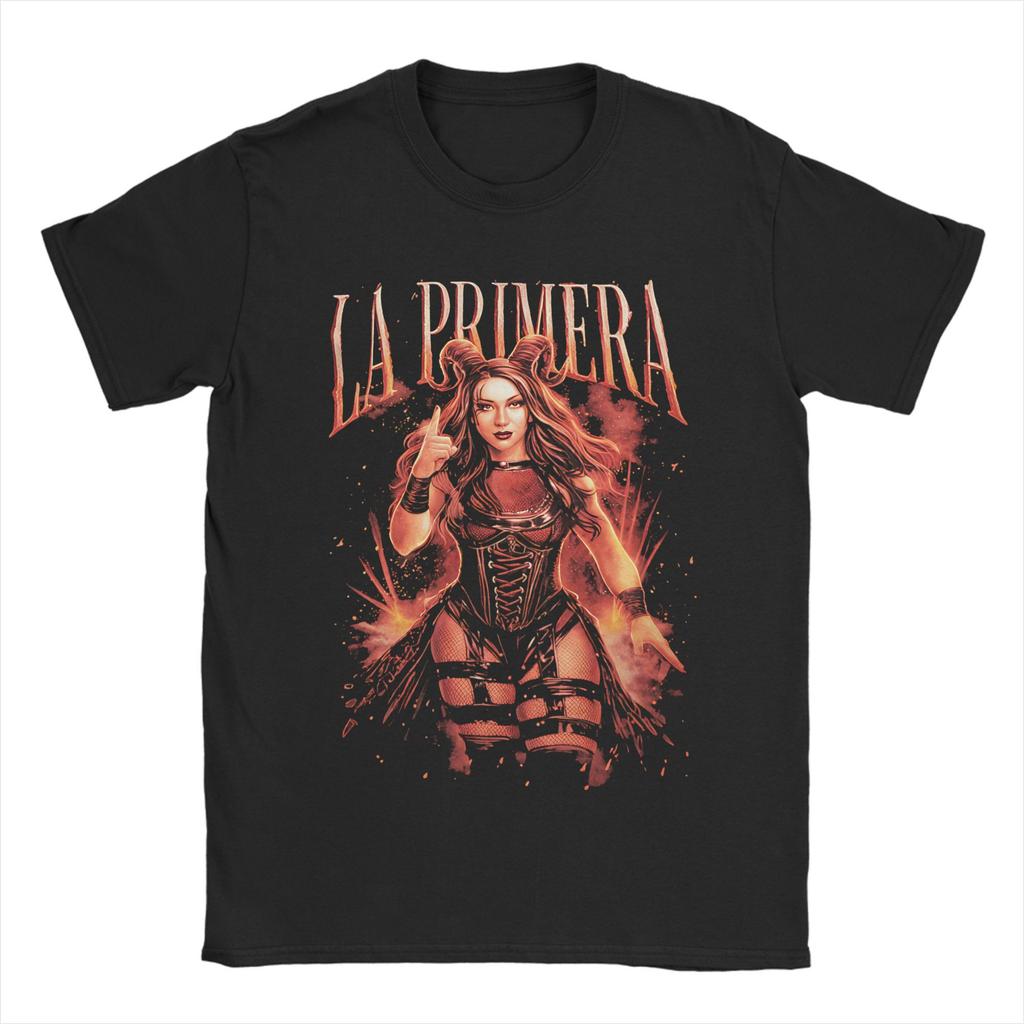 Stephanie Vaquer La Primera Wrestler Tee Shirt for Men Women Print T Shirts  100% Cotton Clothing
