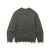 Le Dept [Zhivanov X Le Dept] Garment Damage Round Pullover [Khaki - Zhivanov Pick]