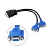 15 Pin Female DMS-59 Splitter Adapter Dual Output Practical Video Splitter Cable Dual VGA Splitter Display Splitting