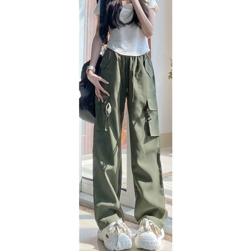 

Новогодние и летние рабочие брюки для женщин с высокой талией, облегающие, широкие от бедра, зауженные книзу, модные, повседневные, американские, быстросохнущие, спортивные брюки XL