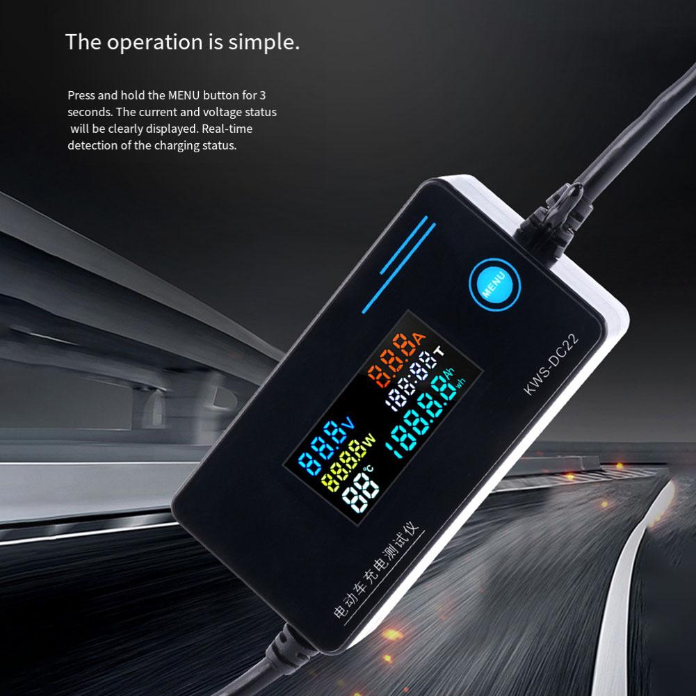 Electric Vehicle Charger Detector KWSDC22 Reliable Real Time Voltage Current Measurements for Electric Vehicles