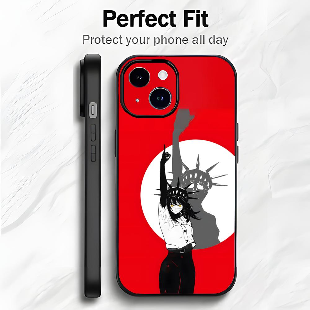 Classic Japanese Anime C-Chainsaw Man Phone Case Phone Case Soft Packaging Lightweight For iPhone17 16 15 14 13ProMax