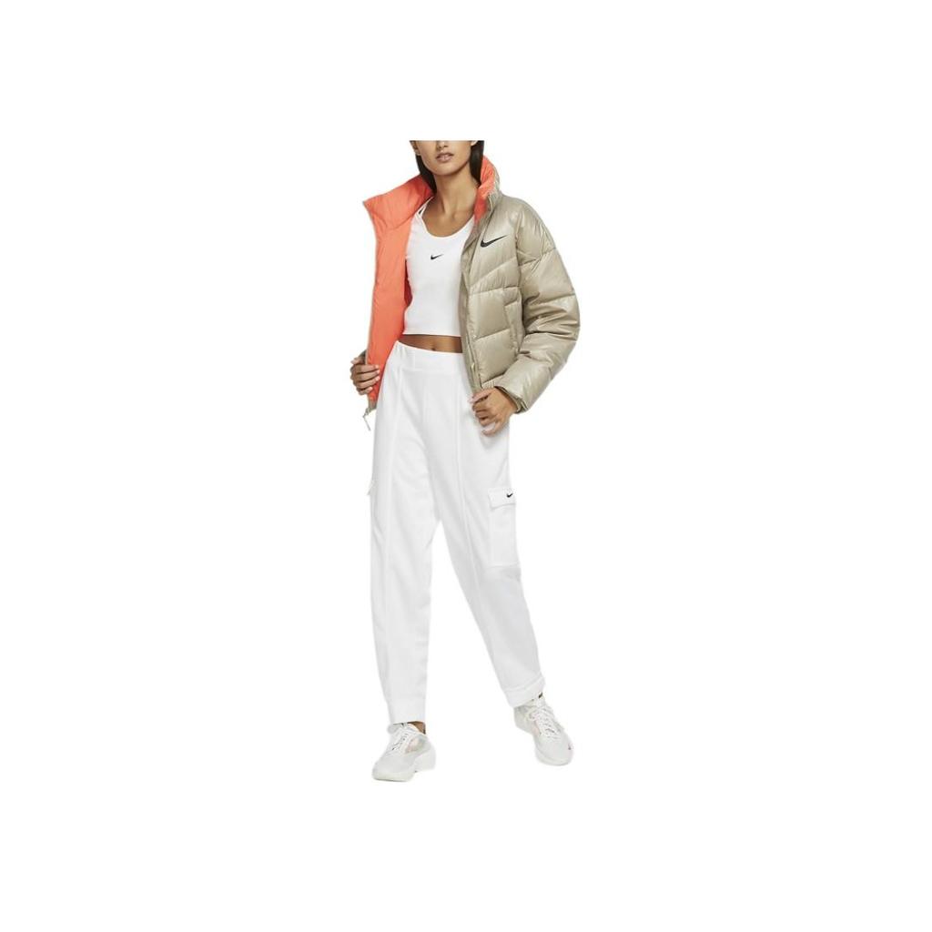 Nike Sportswear Down-Fill Short Stand-Collar Down Jacket Women Jacket Silver CU5813-342