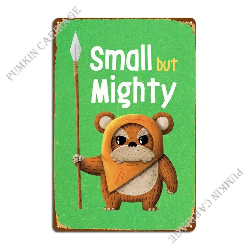 Small But Mighty Metal Sign Designs Living Room Decoration Garage Garage Tin Sign Poster 20x30cm(7.8x11.8inch)