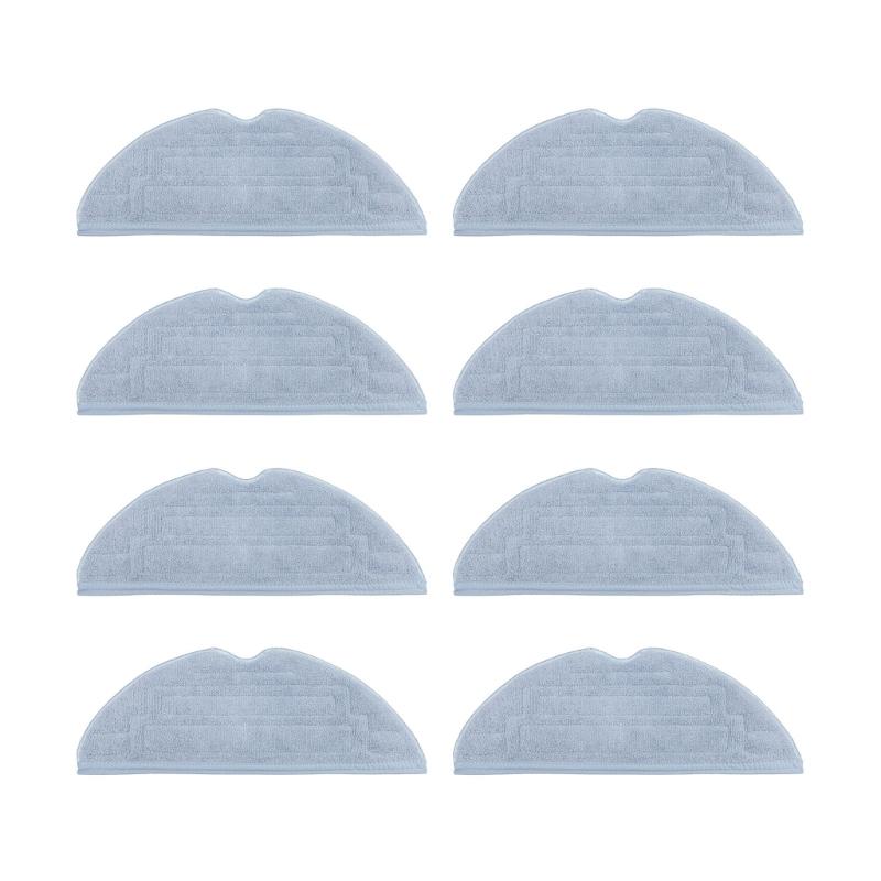 Pack of 6/8/12 Washable Mopping Cloth for S8 Plus Robot Vacuum Mop Cleaners Spare Replacement Parts Accessories