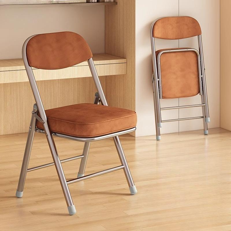Foldable Office Chair Modern Ergonomic Computer Chairs Elegant Portable Backrest Chairs Relaxing Single Person Dining Chair