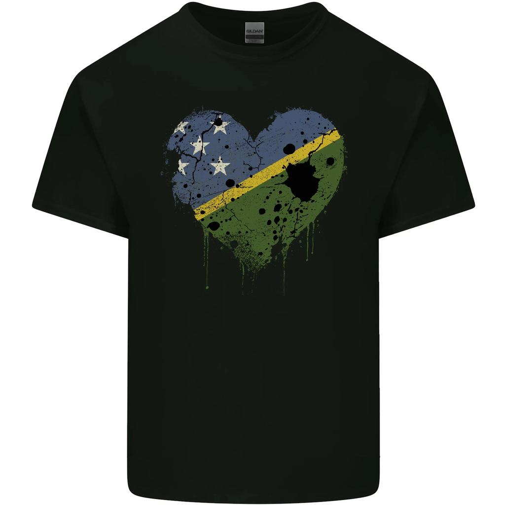 Love Solomon Islands Flag Day Football Kids T-Shirt Childrens