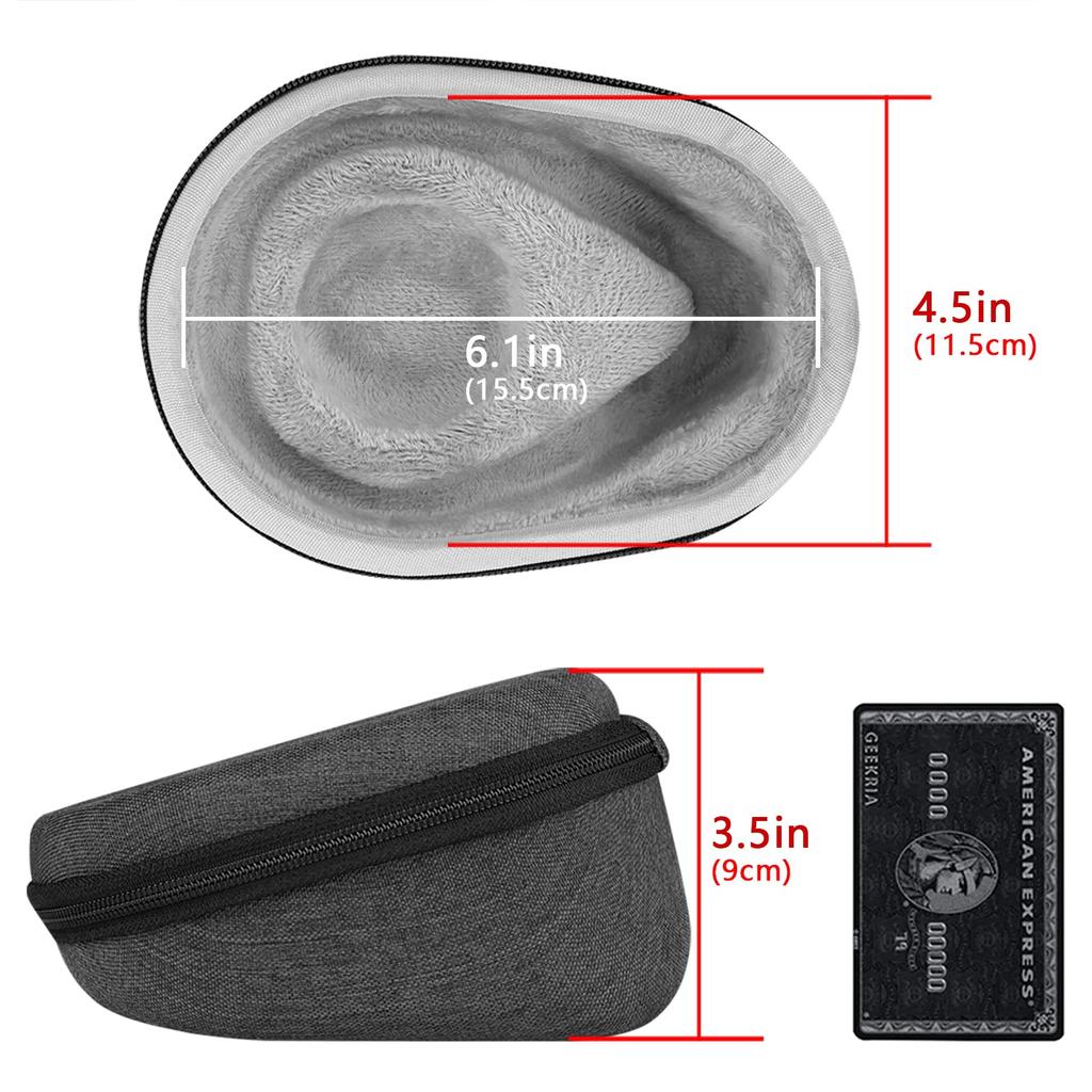 Geekria Case Sheild Headphone Case Compatible Hard Case Travel Hard Shell Case Compatible with MUSE MUSE The Brain Sensing Headband with Storage Pouch