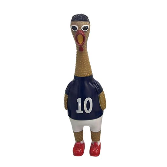 1/2Pcs Football Theme Screaming Stress Relief Chicken Toy Cartoon M