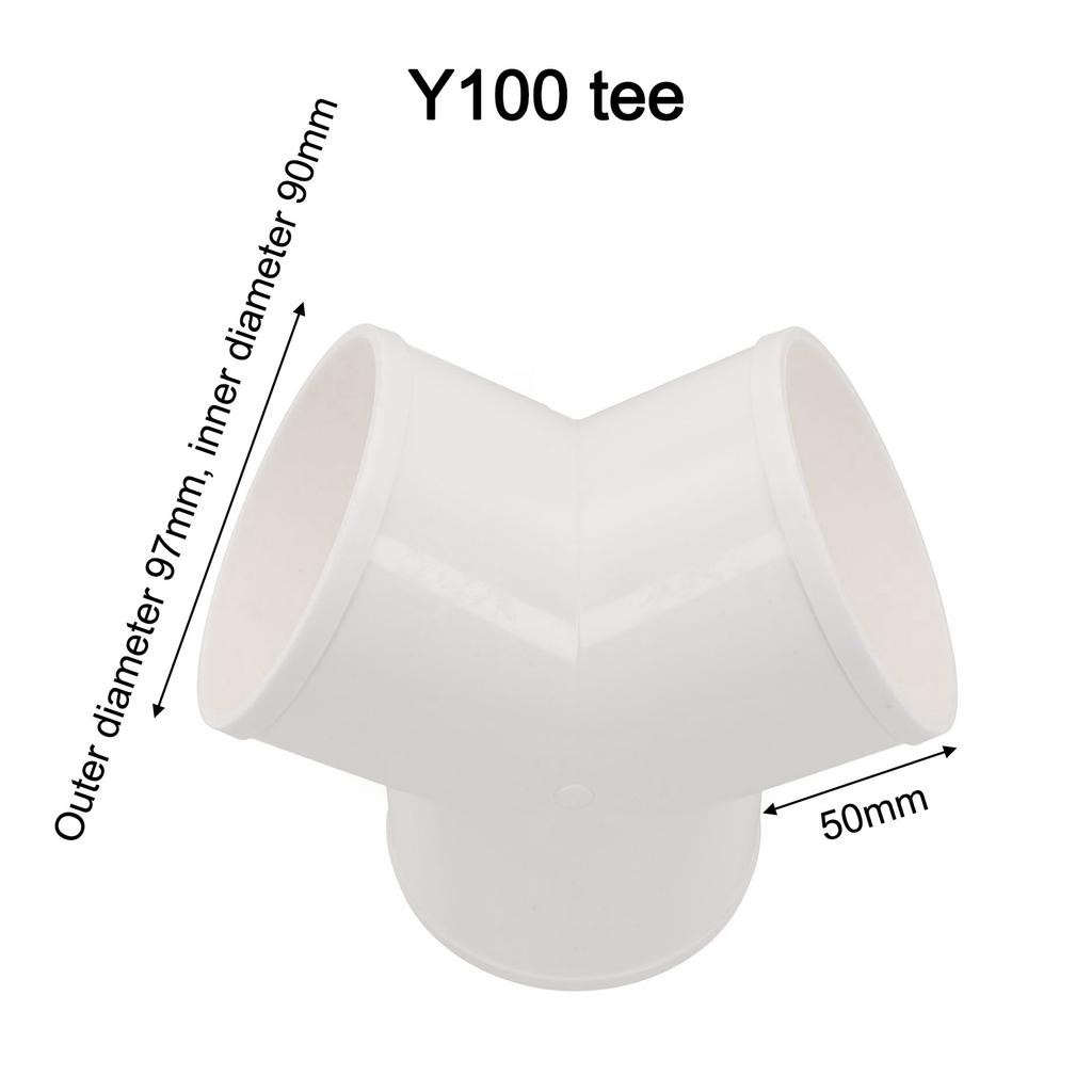 Airflow Distribution Splitter Ducting Splitter Connector Home Ventilation Commercial Ventilation Solid Plastic Ducting