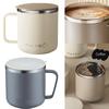 Outdoor Use 8.6*8.6*10cm Insulated Coffee Mug Double Layer Mug 304 Stainless Steel Material Comfortable Handle Grip